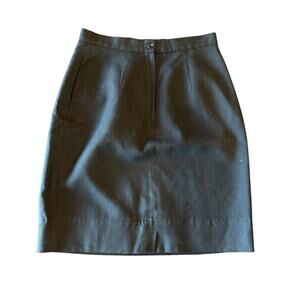 Vintage Black Pencil Skirt Sz. S - Corpcore, Office Siren, Midi, Academia, Goth